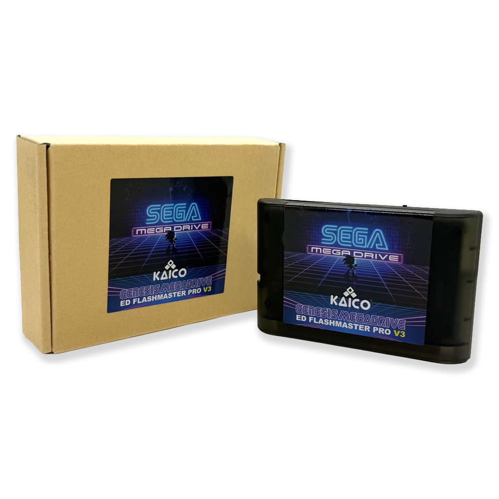 genesis / megadrive flash cart box, SD card and region free