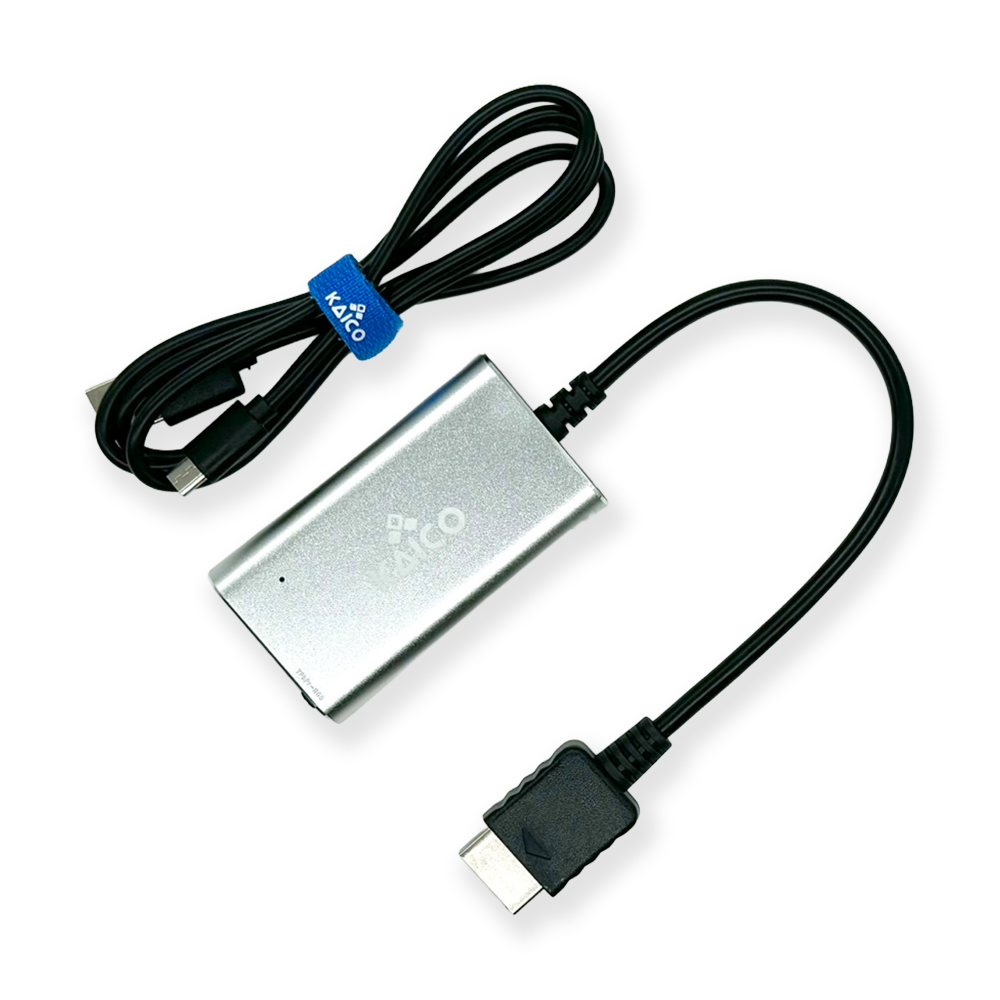 playstation 1 & 2 hdmi adapter with usb cable included