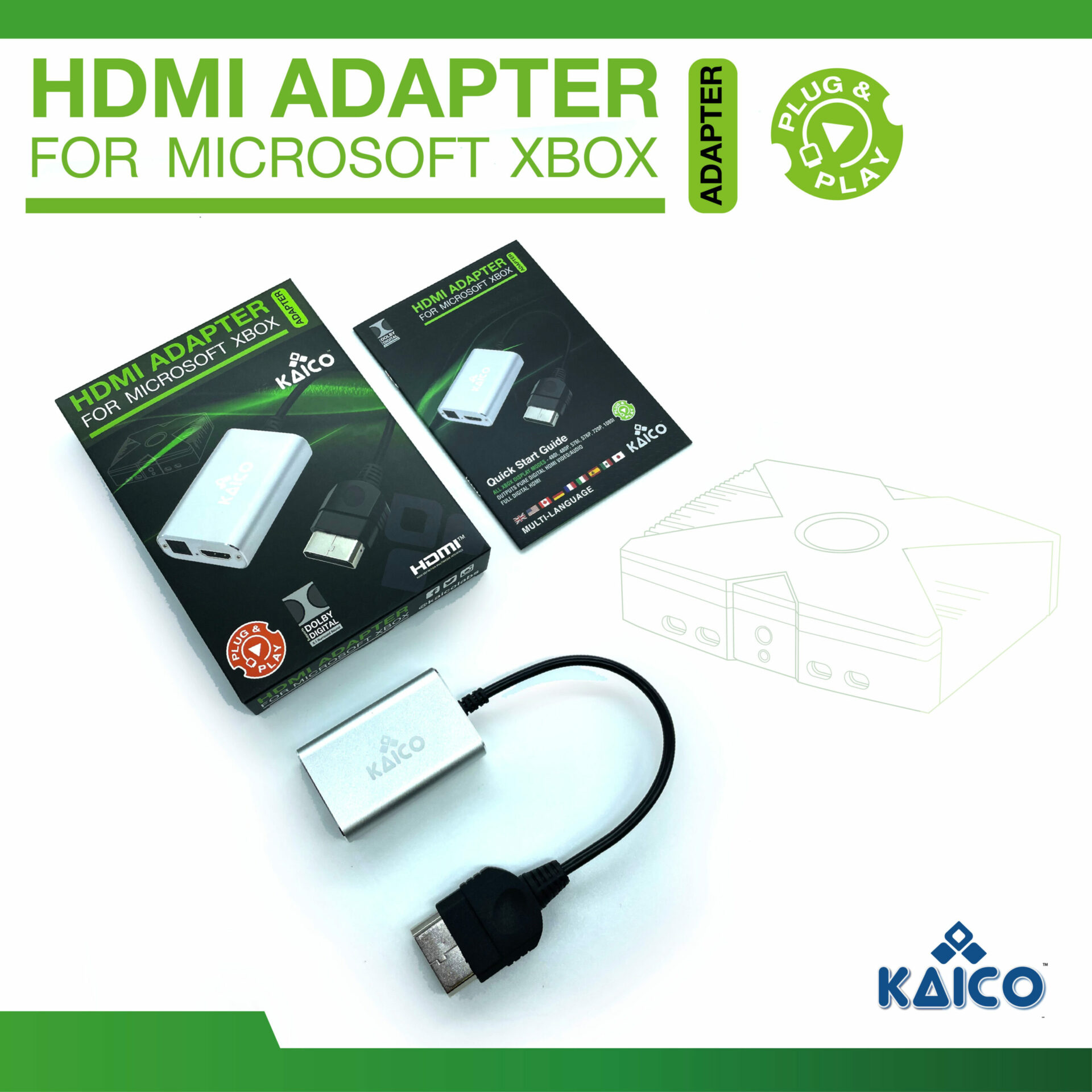 Kaico Wii HDMI Adapter with Wii HDMI Cable for use with Nintendo Wii  Consoles - Wii to HDMI Adapter Supports Component Output - A Simple Plug &  Play –