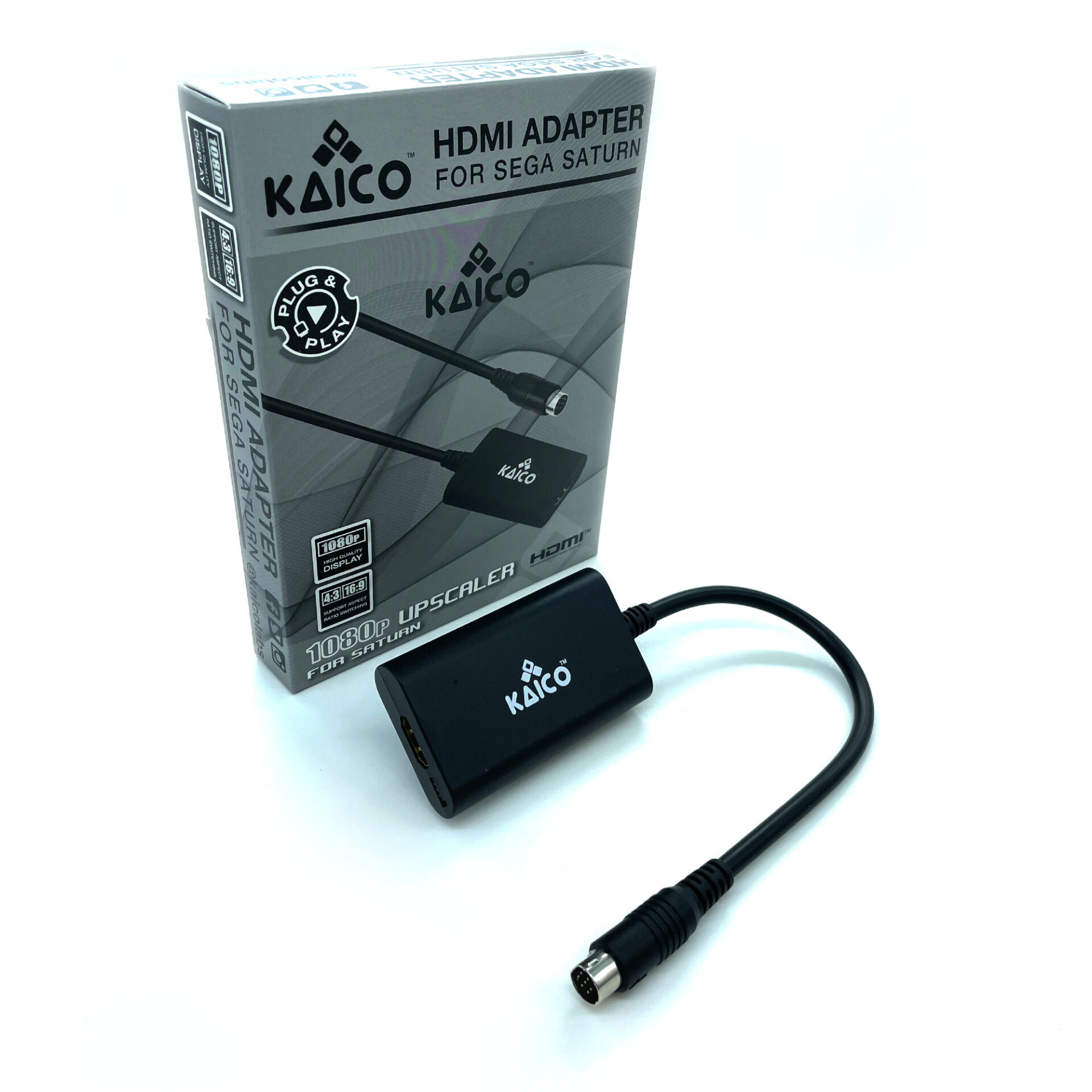 Kaico SEGA Saturn 1080p HDMI Adapter - For use Sega - Supports S Video output – PAL NTSC Consoles -