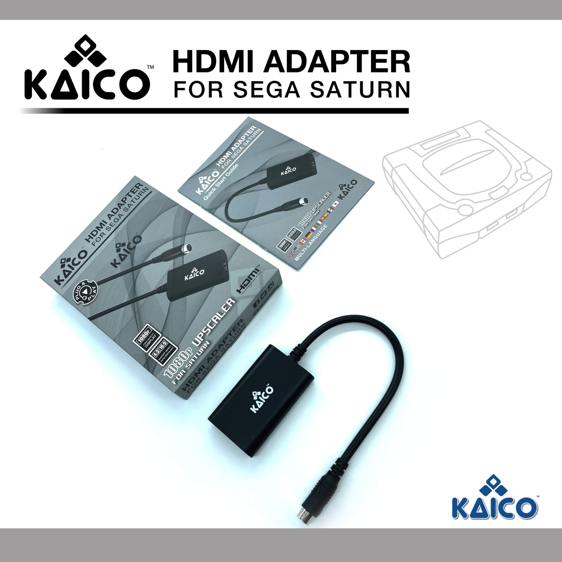 Kaico PS1 & PS2 HDMI - PlayStation to HDMI Adapter Converter - RGB and  Component